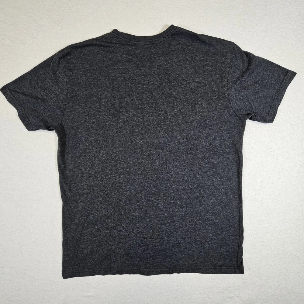 Brew City Busch Latte Graphic T-Shirt Mens XL Charcoal Grey Beer Logo Tee